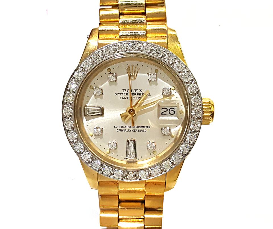 rolex 18 karat gold watch
