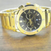 hublot classic fusion metallic gold chronograph watch
