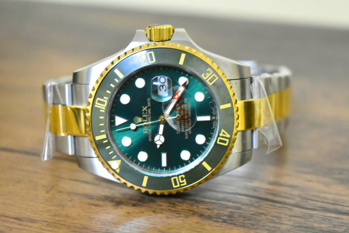 rolex oyster perpetual submariner green price
