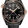 omega sea master automatic black dial men's watch