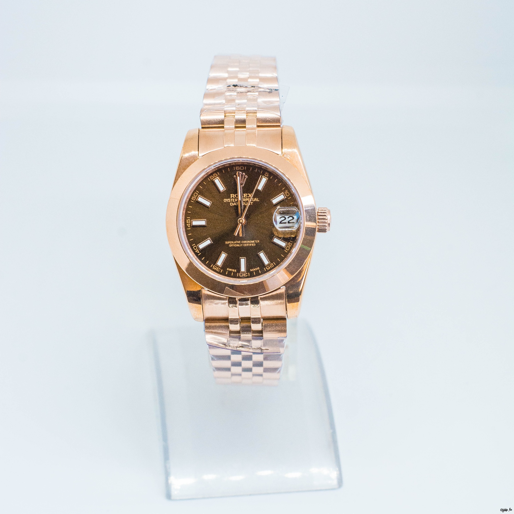 Rolex Lady-Datejust 28 Chocolate Dial 18K Everose Gold President Automatic Ladies Watch for sale in Nairobi,Kenya