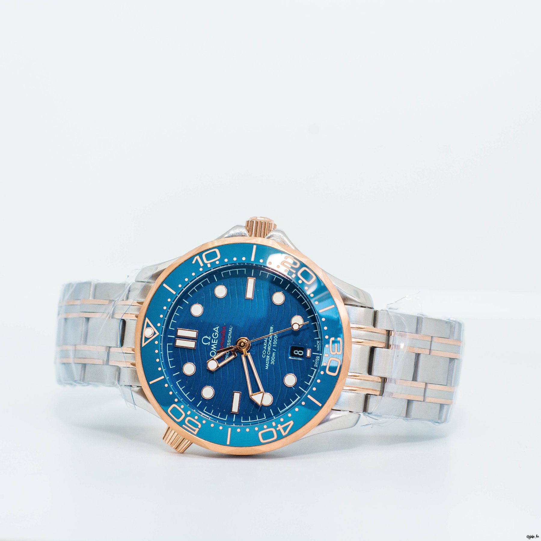 Omega Seamaster Diver 300m 42mm Blue Dial Two-Tone Men's Bracelet Watch for sale in Kenya