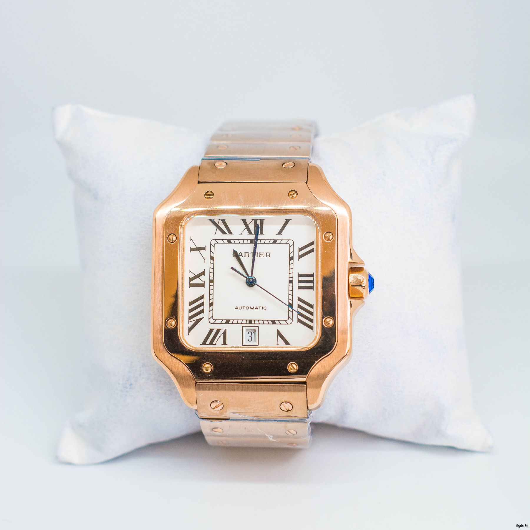 Cartier Santos De Cartier 18 kt Rose Gold Gent's Watch for Sale in Nairobi,Kenya.