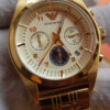 Emporio Armani Mens' Yellow Gold Chronograph Watch for sale in Nairobi,Kenya