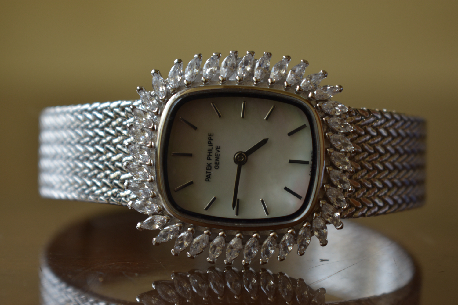 Patek Philippe Stainless steel Baguette Diamond Bracelet Quartz Watch for sale in Nairobi,Kenya.