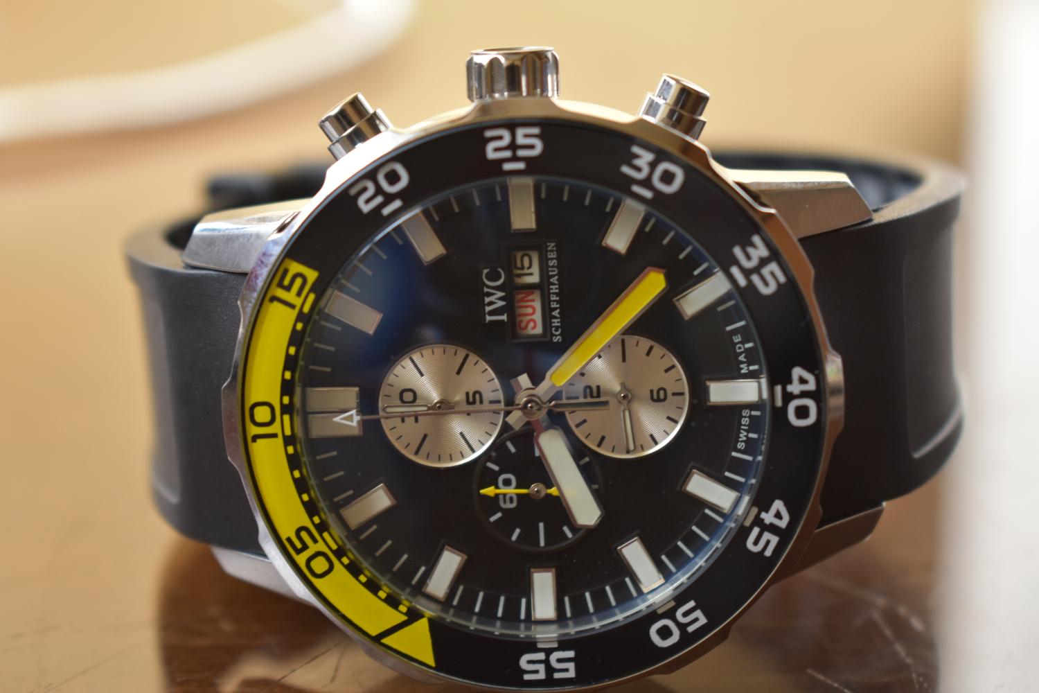 I W C Aqua timer Quartz Chronograph Day Date Men's Watch I W 376709 for sale in Nairobi,Kenya.